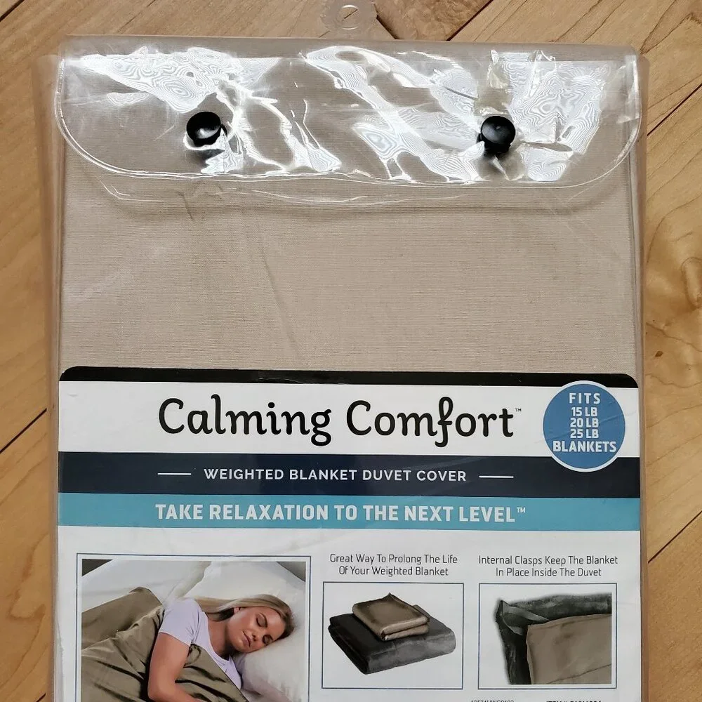 Calming Comfort Duvet Cover for Weighted Blankets Hummus 50